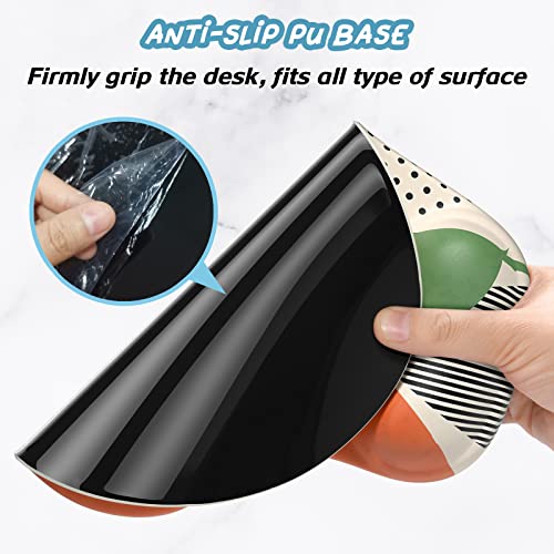 Hsurbtra Ergonomic Mouse Pad with Wrist Rest Support, Gel Mouse Pads with Non-Slip PU Base, Pain Relief Memory Foam Computer Mat, Cute Office Supplies Desk Decro Accessories, Green - Image 5