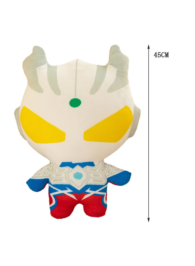 45 CM Cartoon Q version Ultraman Plush Toy Soft Stuffed Cute Doll For Girls And Boys All Ages Gift  - Image 2