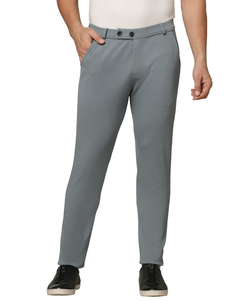 TOPLOT Men's Formal Trouser | Slim Fit Tailored Design | Comfortable, Structured Look with Clean Finish | Elegant Styling for Daily Use | Office, Formal & Business Wear (Formal-5068-Metal-40) - Image 4