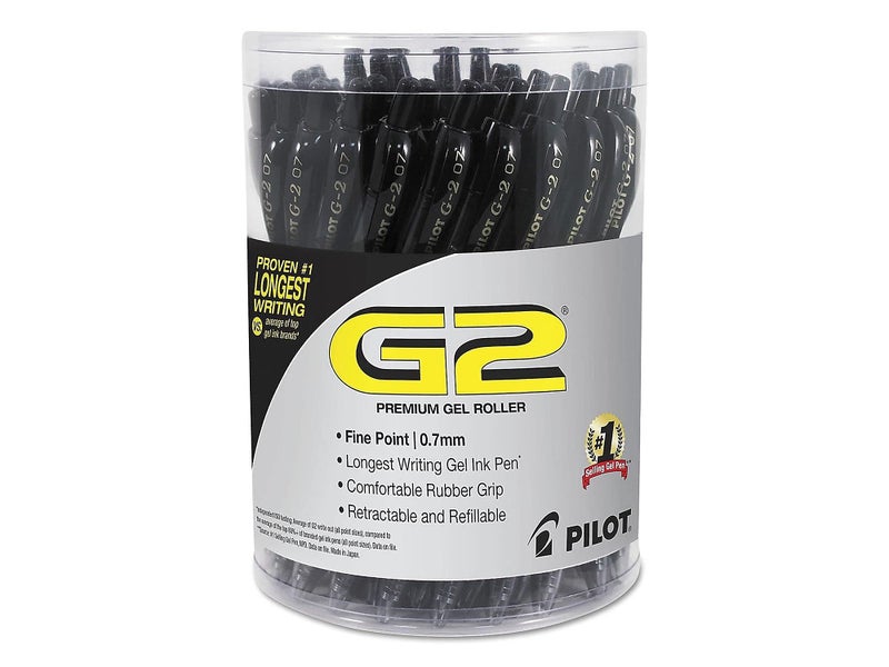 Pilot 84065 G2 Premium Retractable Gel Ink Pen, Refillable, Black Ink, .7 mm, 36/Pack - Image 2