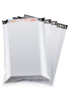 Generic Plastic Envelope Bag, 100pcs White Self-Seal Adhesive Courier Storage Bags, Plastic Poly Envelope Mailer Postal, Strong Thick Shipping Mailing Bags (White) (28 * 42cm)  - Image 1