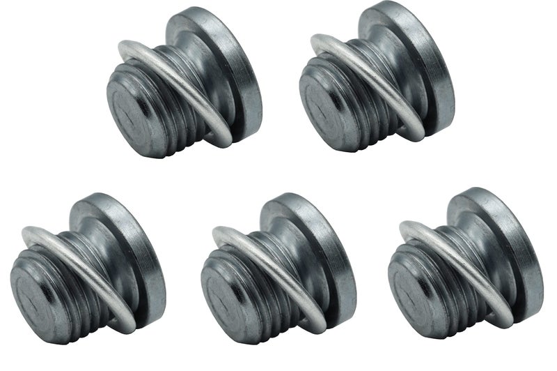 Dsnaduo 5PCS Oil Drain Plug M14x15 Fit for 0621 Audi A3 A4 A5 A6 A7 Q3 Q5 Q7 RS3 RS5 RS7 SQ5 TT 0911 VW Beetle CC GTI Jetta Passat Tiguan Replace N91167901 N0160276 with Crush Washer N0138157