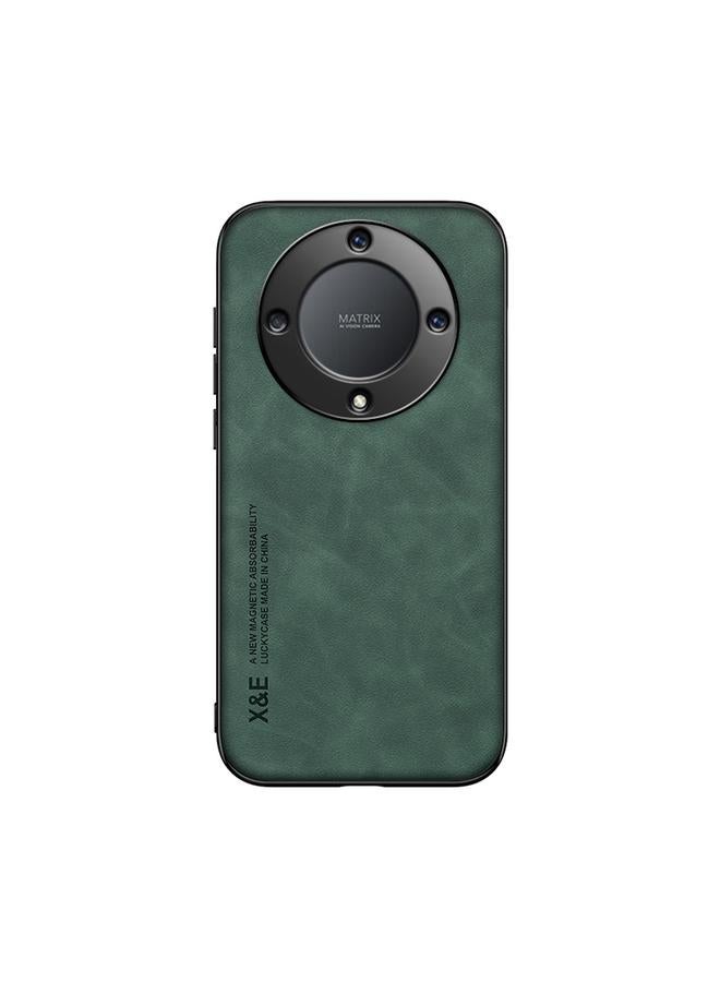 جرين تايجر جراب هاتف Honor X9a من الجلد المغناطيسي بملمس لامبا - Image 2