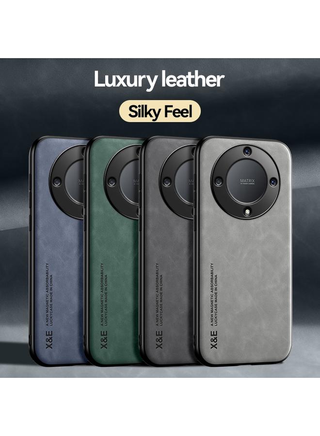 جرين تايجر جراب هاتف Honor X9a من الجلد المغناطيسي بملمس لامبا - Image 3