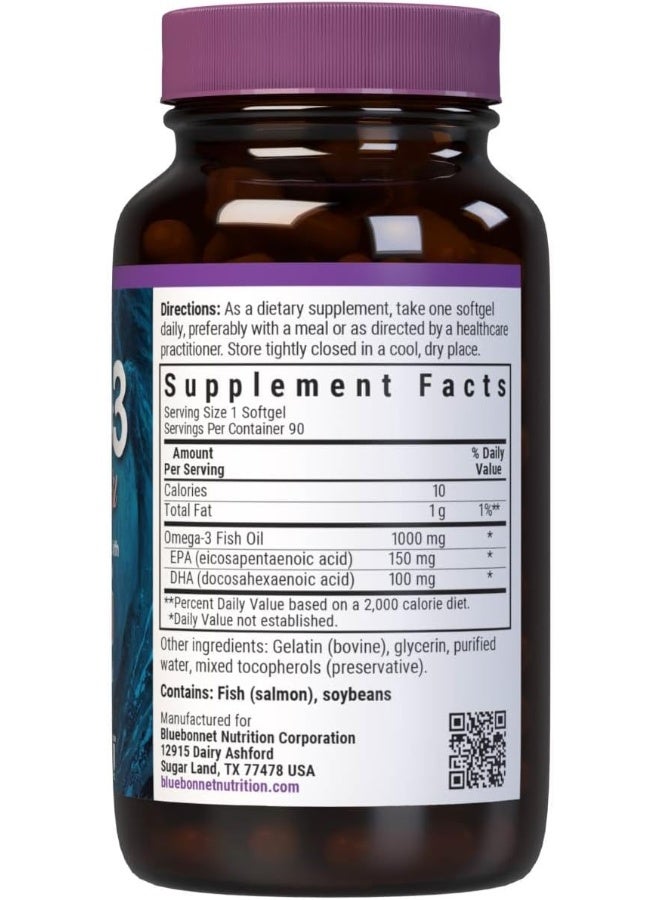 Blue Bonnet بي بي أوميغا 3 1000 ملغ 90 كبسولة #952 - Image 2