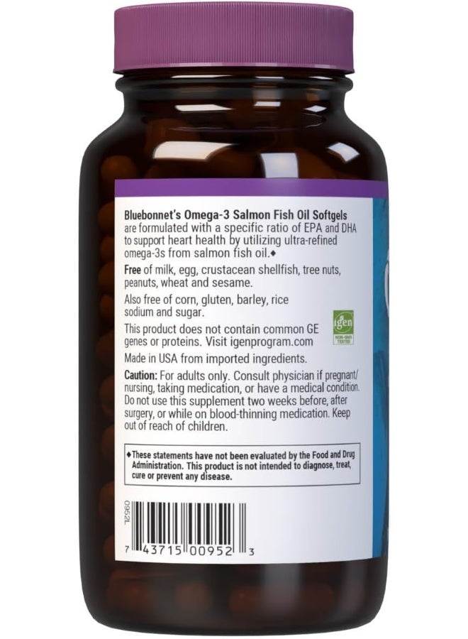 Blue Bonnet BlueBonnet Nutrition Omega-3 Salmon Oil Softgels, 90 Count - Image 3