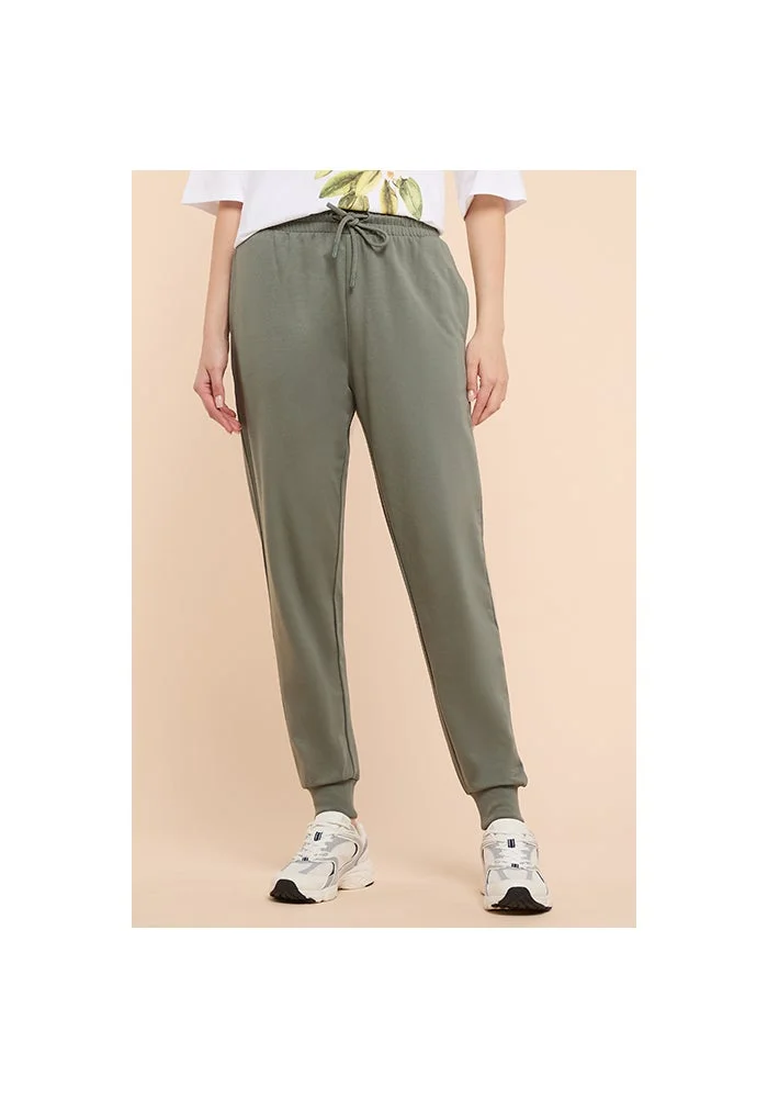 R&b Solid Joggers with Drawstring Waist