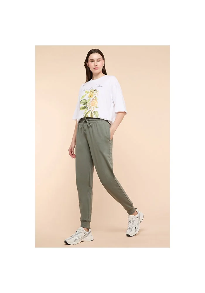 R&b Solid Joggers with Drawstring Waist