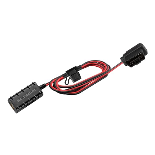 Scosche OBD2QC3-SP 12V Fused USB Quick Charge 3.0 to 5V Dash Cam Hardwire Kit - 5FT QC3 to ODBII Port Stealth Installation for Car Camera Charger Including Nexar Dashcam - High/Low Voltage Protection - Image 2