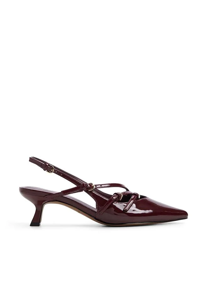 Reginna Ladies Red Heeled Shoes