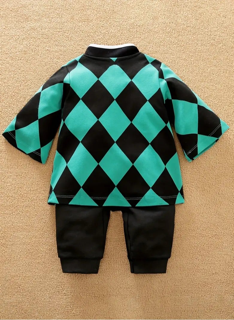 AROAQ Anime Cape Style Long Sleeve Cotton Bodysuit Cute Baby's Romper For Outdoor Wear - Image 2
