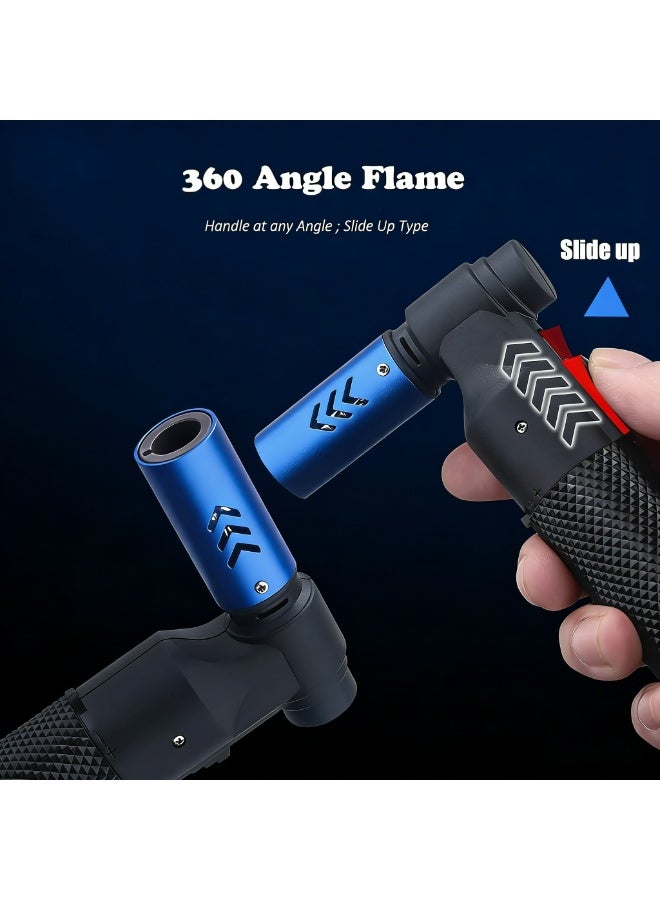 فوك اللوميَّات القابلة لإعادة ملء الغاز البوتان – لاستخدامها مع الشموع والمشواة والشواء والتخييم (لا يحتوي على غاز) - Image 3