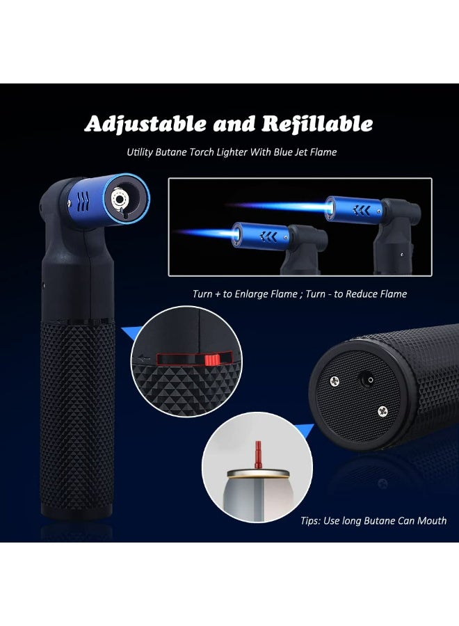 فوك اللوميَّات القابلة لإعادة ملء الغاز البوتان – لاستخدامها مع الشموع والمشواة والشواء والتخييم (لا يحتوي على غاز) - Image 4