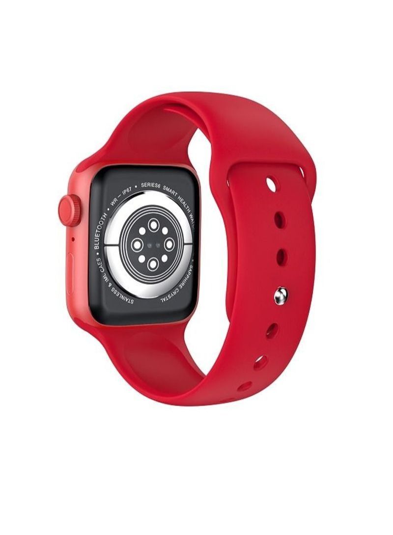 NIBEMINENT Smart Watch HW22 Pro Max Bluetooth Call ECG Blood Pressure Heart Rate Red - Image 4