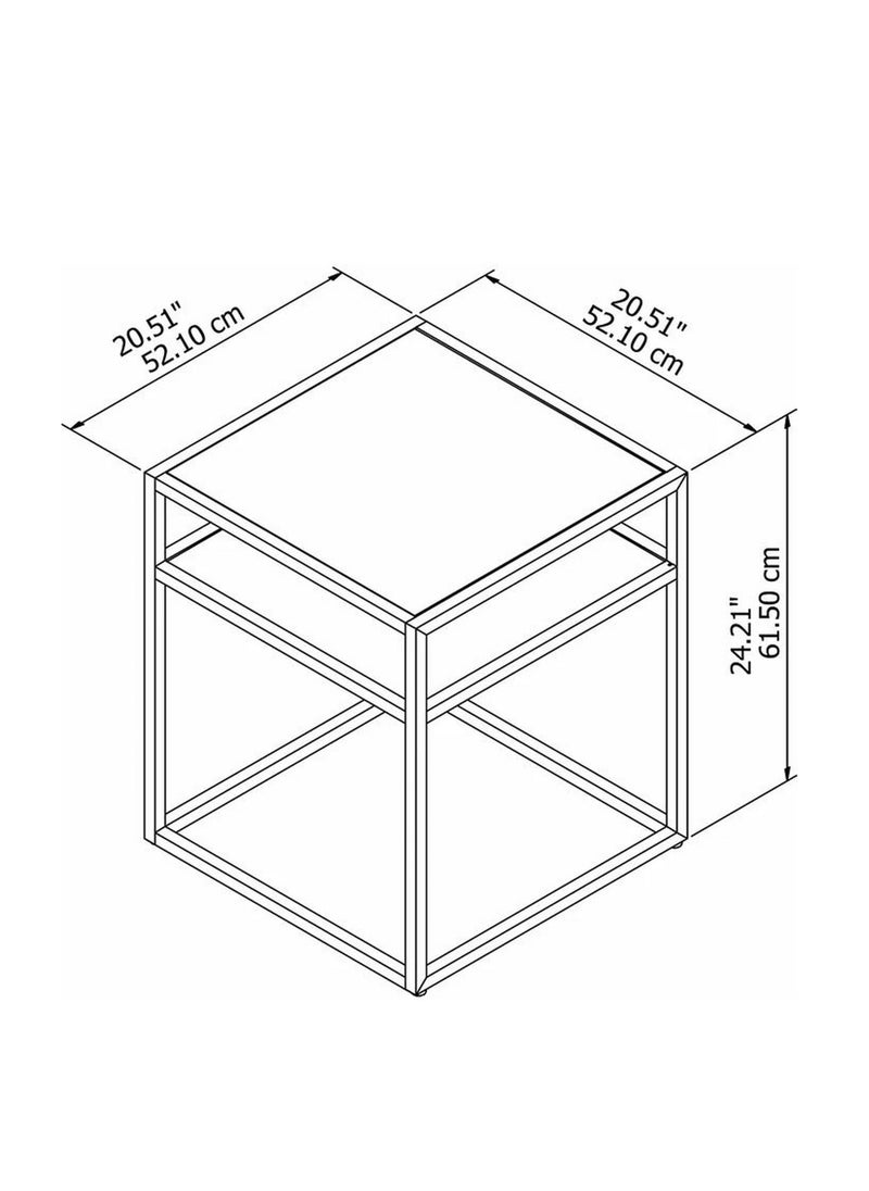 Home Gallery Home gallery Tall Frame End Table 62x20  - Image 3