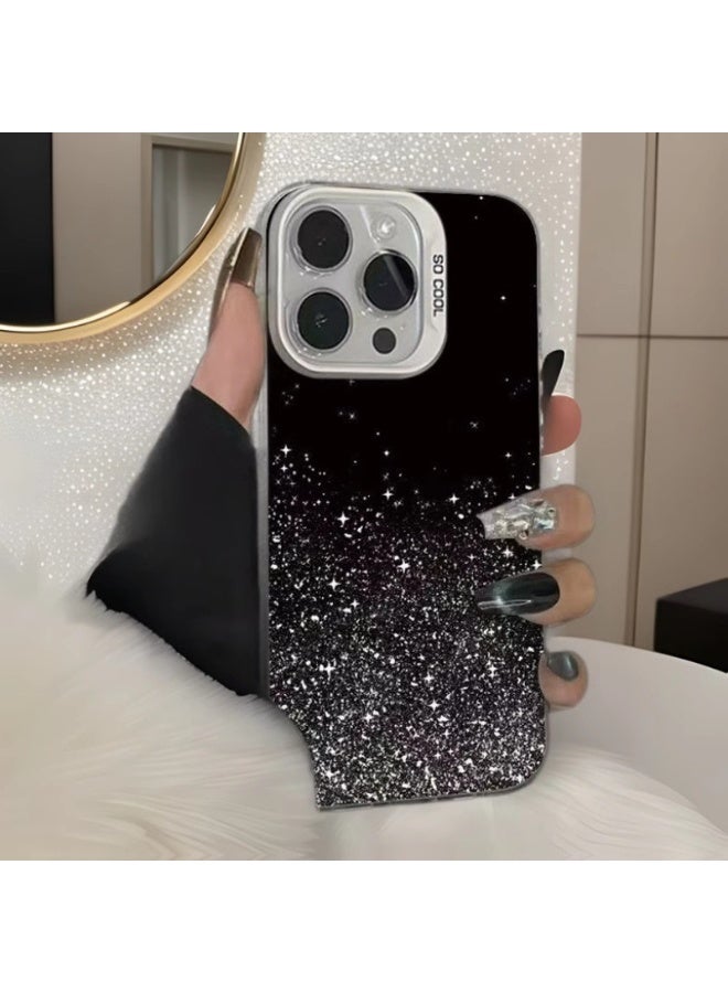 جراب iPhone 16 Pro بتصميم نجوم لامعة - تصميم نجوم لامعة، مقاوم للصدمات، مضاد للخدش، حماية من السقوط، مضاد لبصمات الأصابع - Image 3