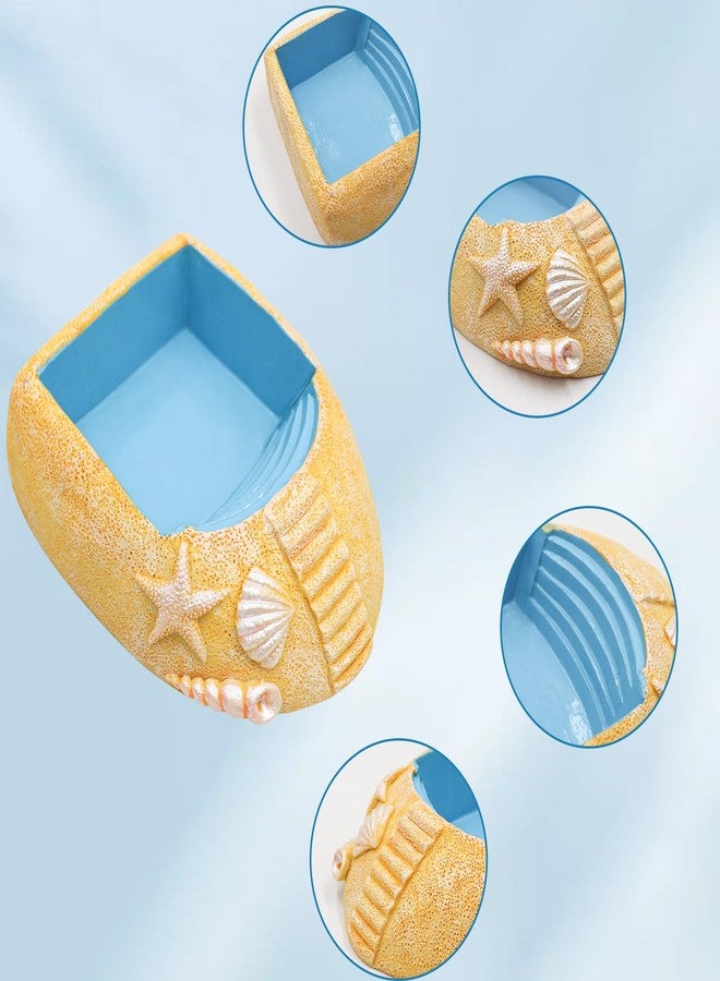 Neeenn Hermit Crab Water Pool with Climbing Ramp, Resin Hermit Crab Habitat, Hermit Crab Supplies, Aquarium Tank Cage Accessories for Small to Medium Hermit Crab Turtle - Image 3