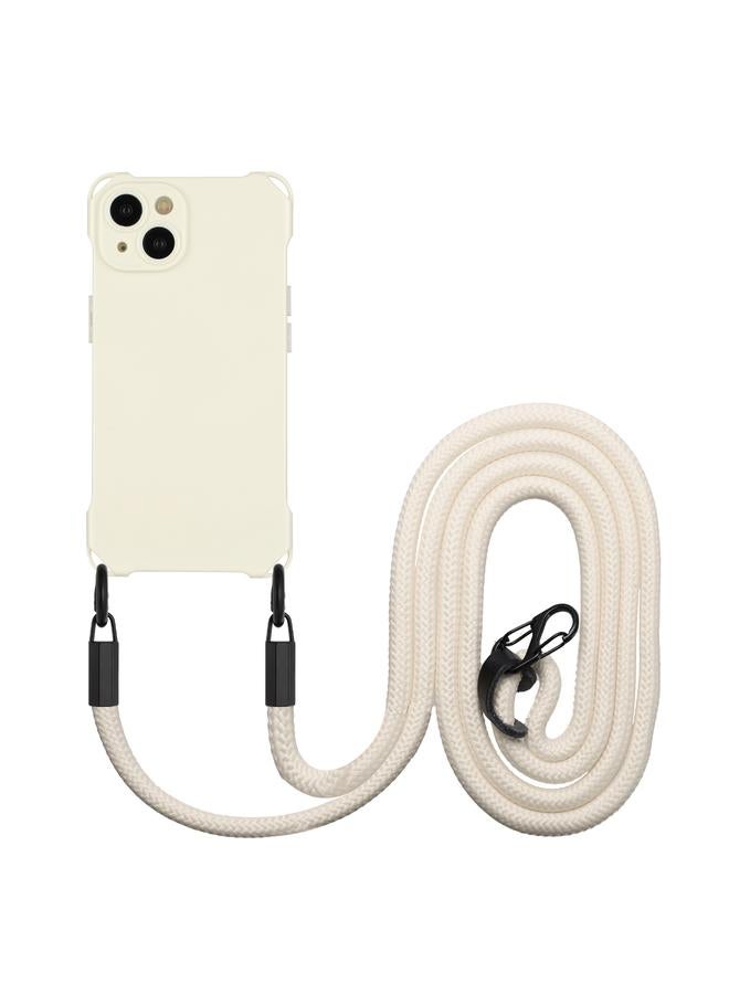 S-TOP Case For iPhone 15 Plus Four-corner Shockproof TPU Phone Case with Lanyard - Image 1