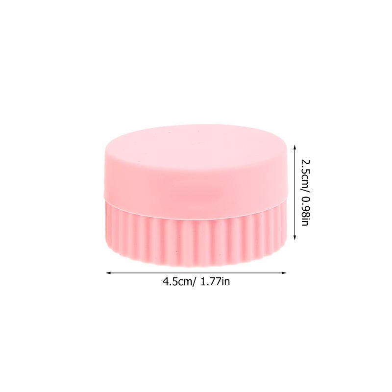 4pcs Silicone Travel Jars With Lids Portable Organizer Reusable Travel Accessories Makeup Cream Empty Lotion Jar Cosmetic For Toiletries - Image 5