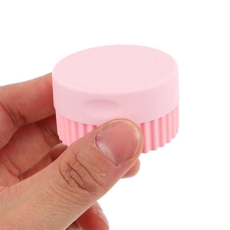 4pcs Silicone Travel Jars With Lids Portable Organizer Reusable Travel Accessories Makeup Cream Empty Lotion Jar Cosmetic For Toiletries - Image 4