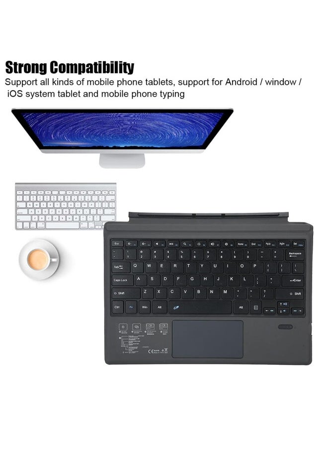 Generic - Wireless Keyboard, Magnetic Absorption Slim Bluetooth Keyboard Multifunctional Scissors Feet Trackpad for Surface Pro 3/4/5 Tablet - Image 1