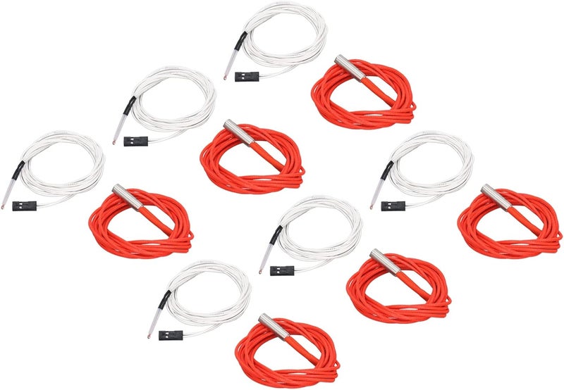 Keenso Durable 3D Printer Hot End Accessories 6Pcs Heating Rods for Ender 3, Convenient Pre Wired Insulated Wire for Smooth Installation - Image 3