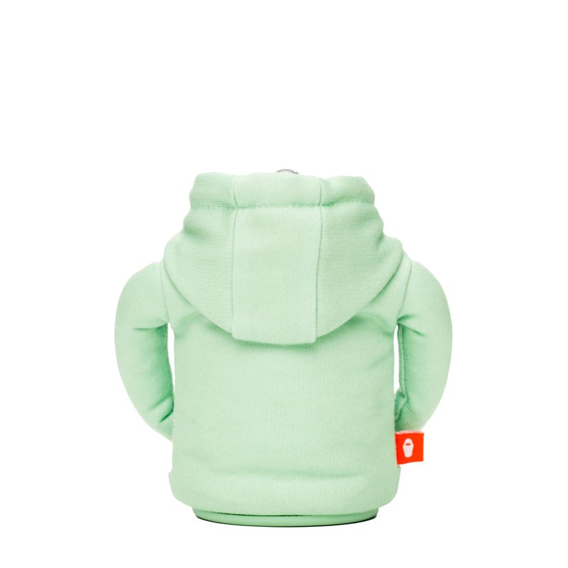 PUFFIN Puffin - The Hoodie Beverage Jacket - 12 oz Insulated Can Cooler - Beer Bottle & Soda Can Insulator  Keep Drinks and Beverages Cold  Seafoam/Apricot - Image 4