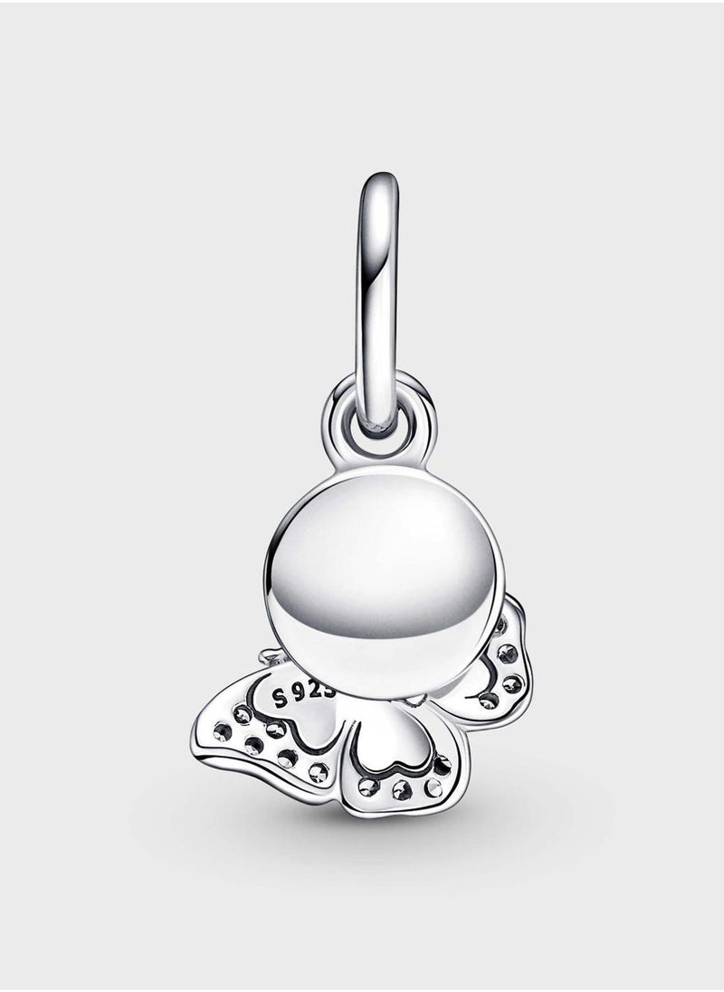 PANDORA Blue Butterfly & Quote Double Dangle Charm - Image 2