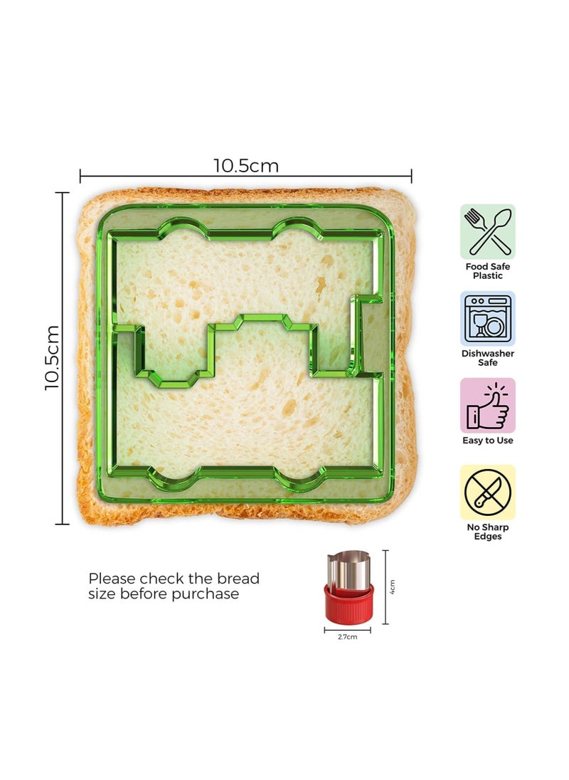 Sandwich Cutter for Kids, 28 Piece Set, Turn Vegetables, Fruits, Cheese, and Cookie Into Funbites - Add to Bento Box and Lunch Box, Great Sandwich Maker - pzsku/ZC30D3A25B37D73F6713EZ/45/_/1700317795/c5924ed7-b097-43cb-b370-db1228545c83