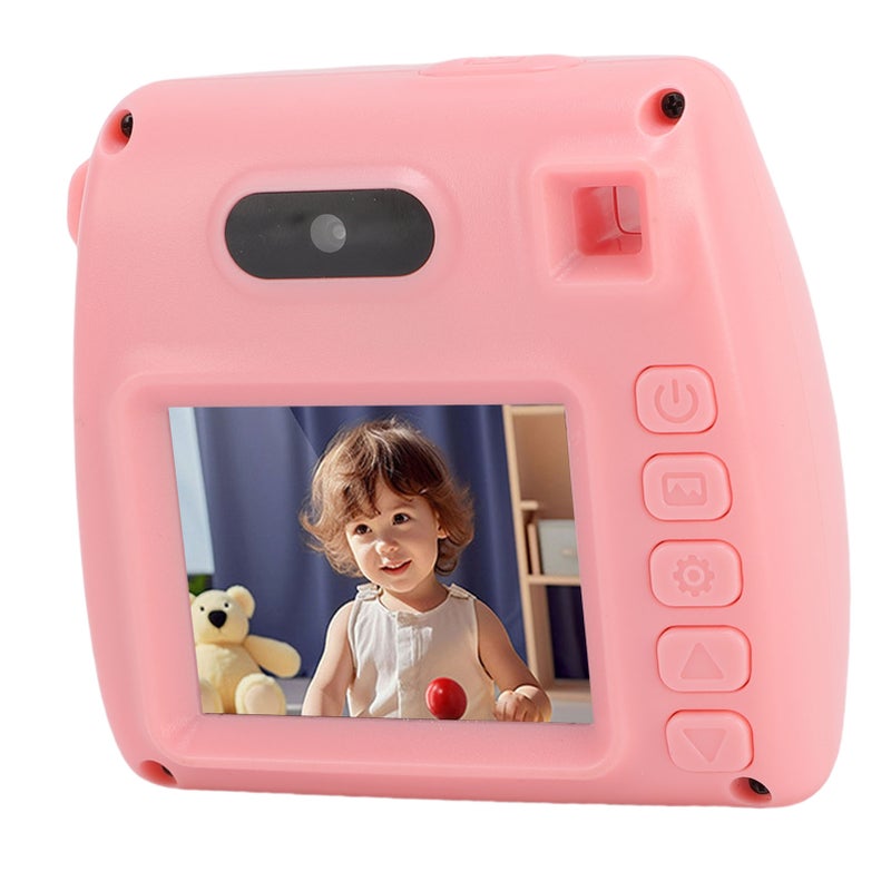 Digital Camera for Photography 48MP 1080P HD Rainproof USB Travel Digital Camera with Flash for Teens Students Pink - Image 5