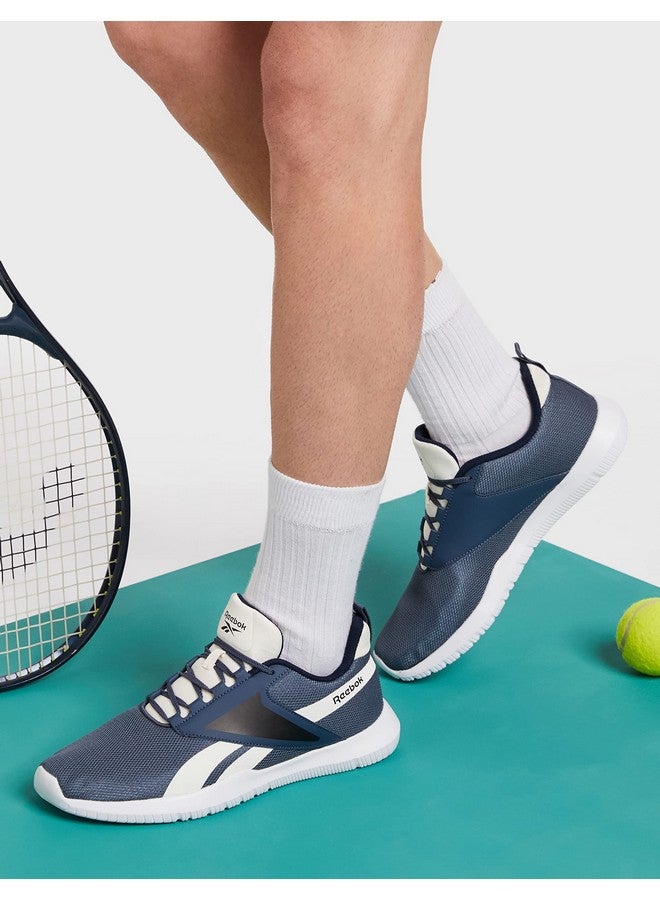 Reebok Men'S Evander Smoky Indigo-Vector Navy-Classic Whi Running Shoe-8 Kids Uk (Hmp04) - Image 5