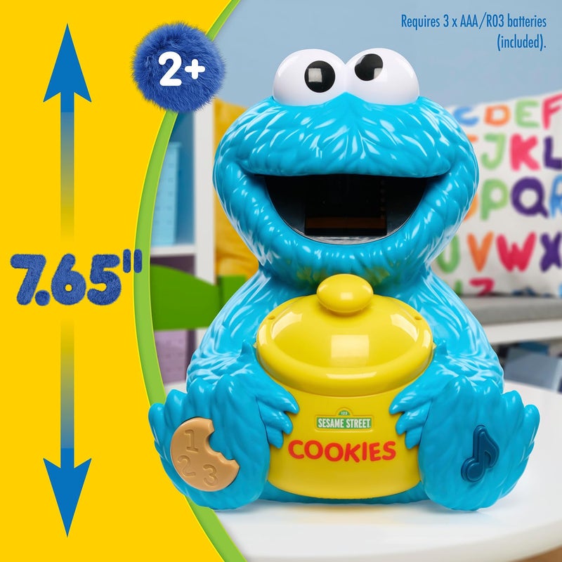 Just Play Sesame Street Cookie's Counting Jar, 12-Pieces, 20+ Phrases and Sounds, Learning and Education, Kids Toys for Ages 2 Up - Image 5
