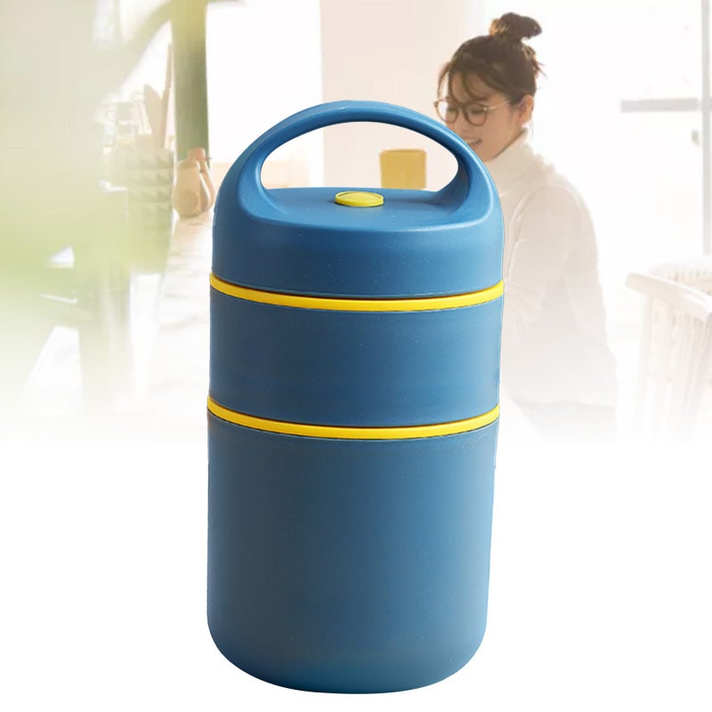 Food 304 Stainless Steel Insulated Food Jar 680ml Vacuum Food Container with 3 Layer Insulation for Hot Soup Oatmeal Meals - Portable Lunch Container for Work Travel - Image 5
