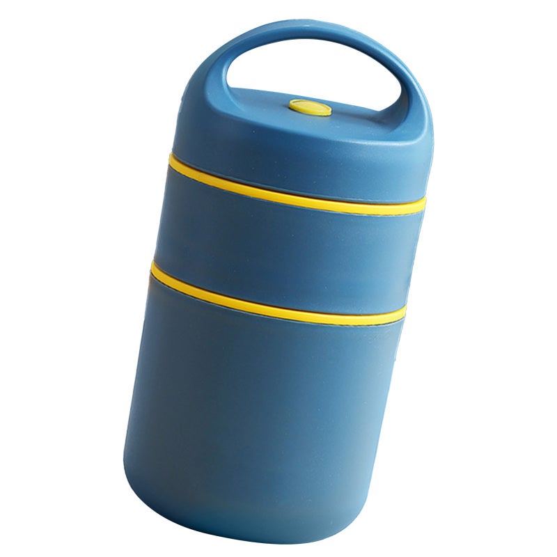 Food 304 Stainless Steel Insulated Food Jar 680ml Vacuum Food Container with 3 Layer Insulation for Hot Soup Oatmeal Meals - Portable Lunch Container for Work Travel - Image 2