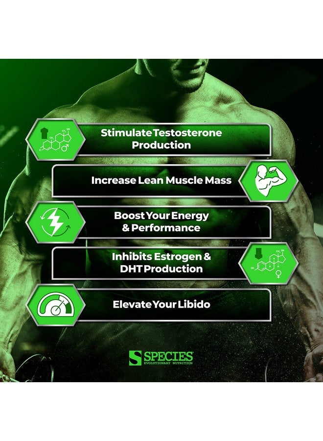 Species Nutrition Testolyze Natural Testosterone Booster, Made with 1250mg Tribulus, DIM, Indole 3 Carbinol, Saw Palmetto, T Booster, Supplement for Bodybuilding, Increased Libido 180 Caps - Image 4