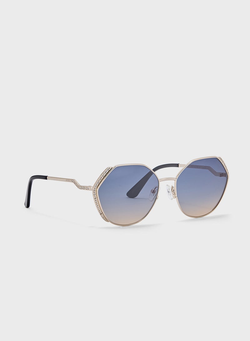 GUESS Uv-Protected Round Sunglasses - Image 1