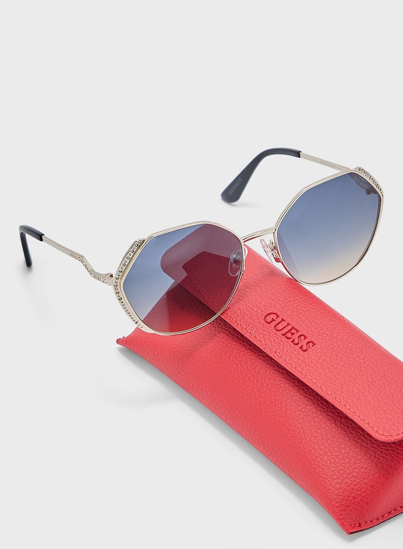 GUESS Uv-Protected Round Sunglasses - Image 5