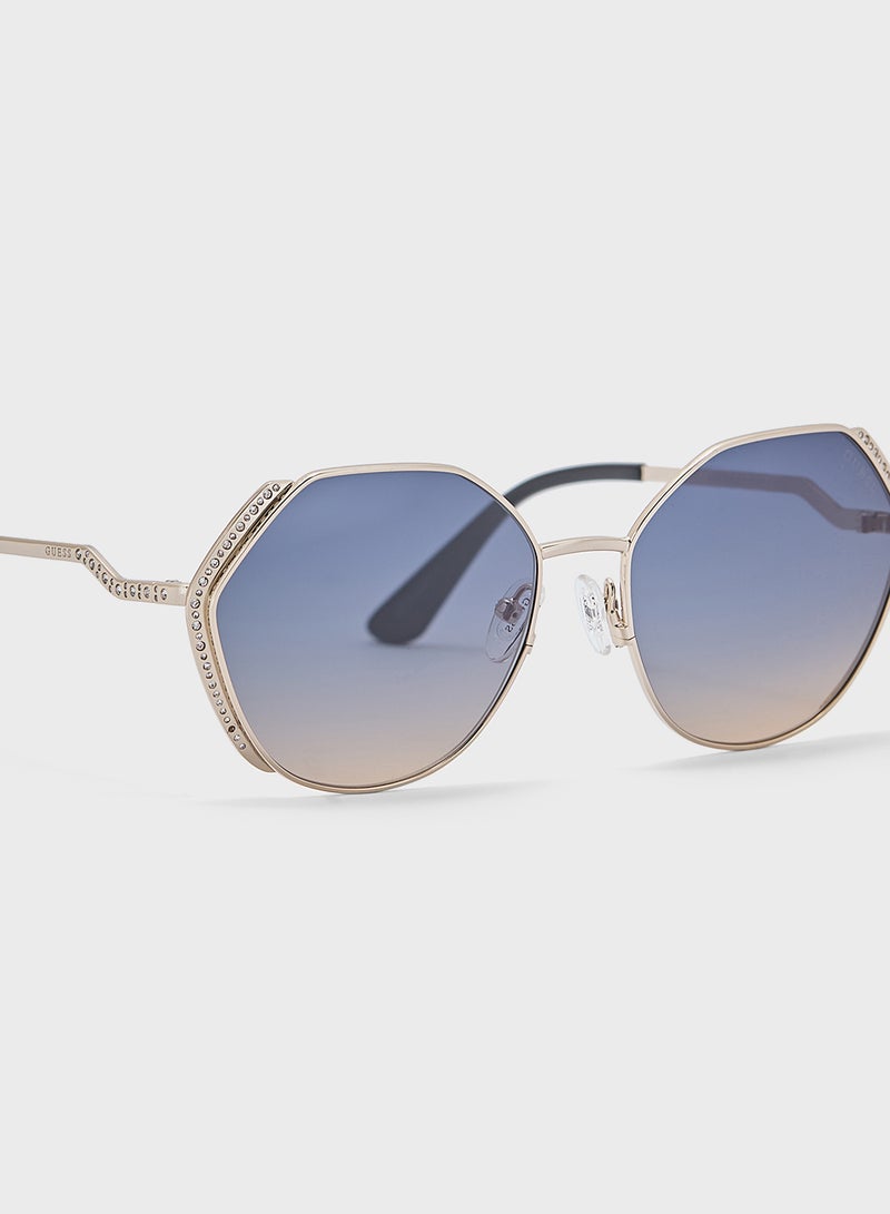 GUESS Uv-Protected Round Sunglasses - Image 4