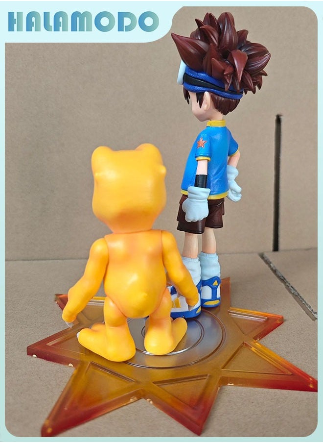 HALAMODO Digimon Taichi Yagami and Agumon Dynamic Duo Figure with Base, Ideal Desk Decor and Memorable Birthday Gift 16cm  - Image 5