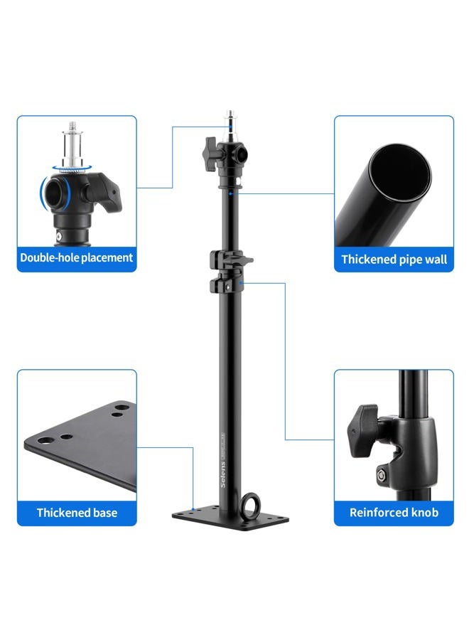 Meking Selens Photography Camera Wall Mount Boom Arm, Ceiling Wall Mounting Up to 22inch for Photo Video Studio Strobe Light, Softbox, Overhead Mount, with 3/8 1/4 Thread, 2 Pack - Image 3