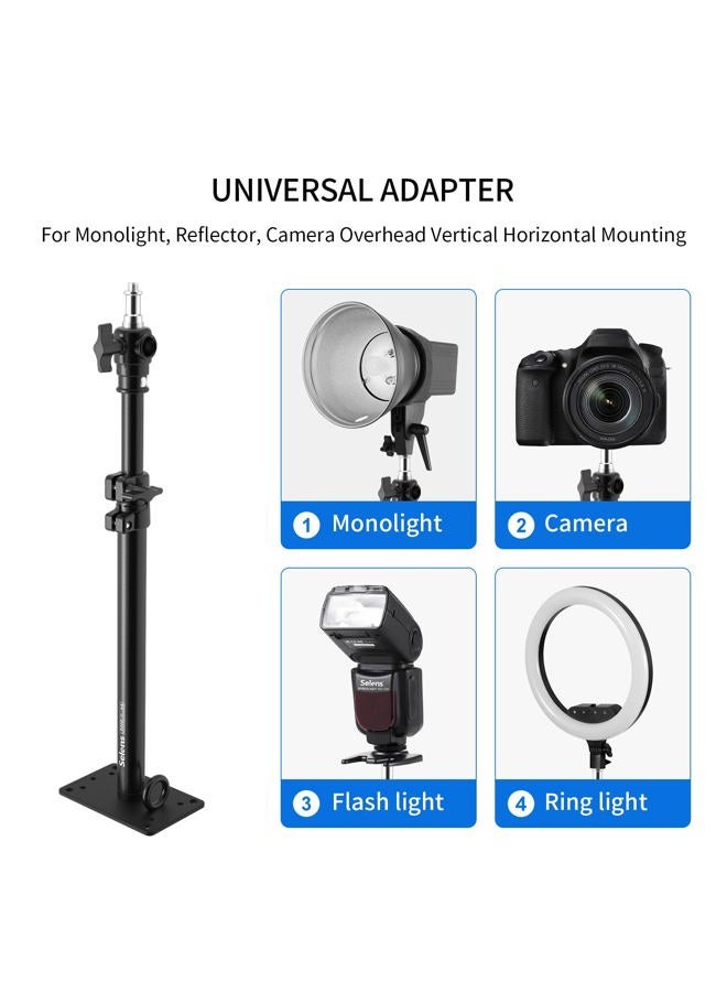 Meking Selens Photography Camera Wall Mount Boom Arm, Ceiling Wall Mounting Up to 22inch for Photo Video Studio Strobe Light, Softbox, Overhead Mount, with 3/8 1/4 Thread, 2 Pack - Image 5