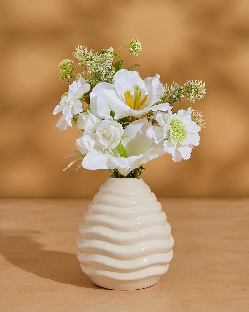 REDTAG Artificial Flower Arrangement In Ceramic Pot