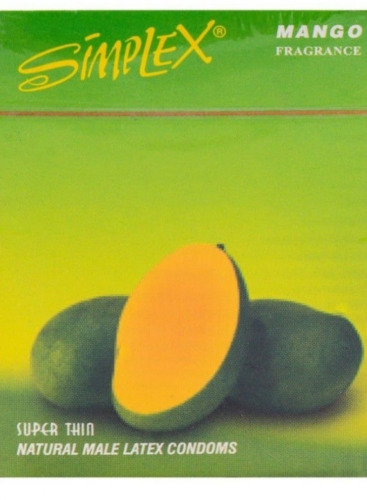 SIMPLEX Super Mango Condoms - 3PCS.