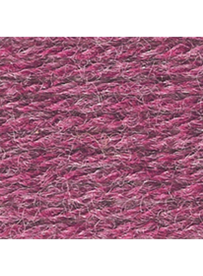 Lion Brand Yarn Wool-Ease Yarn, Worsted-Weight Yarn for Knitting and Crocheting, 1 Pack, Dark Rose Heather - Image 2