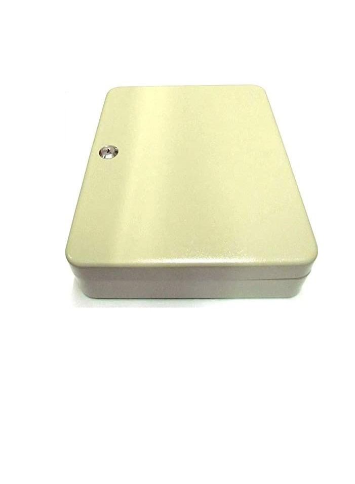 ROBUSTLINE ROBUSTLINE Metal Storage Safe Key Box, 45 Keys Capacity, Wall Mounted for Outdoor and Indoor Home- White Color  - Image 2