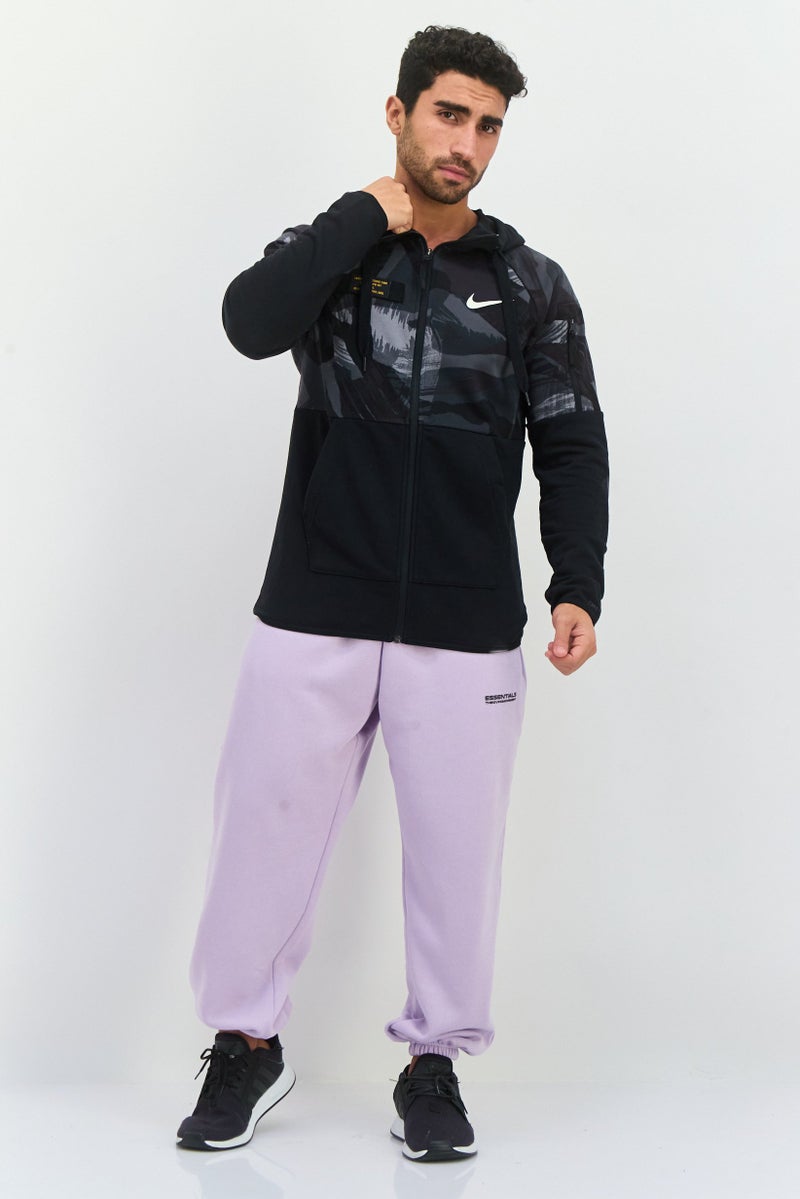 Nike ملابس رياضية للرجال بأكمام طويلة مناسبة، خارجية، سويت شيرت، أسود - Image 2