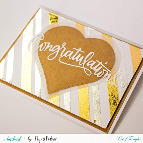 CrafTangles Gold Reactive Foils Transfer Sheets - Image 4