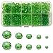 Gocelyn Crystal Glass Faceted Beads of AB Color Green Rondelle AB Crystal Beads Assorted Supplies Spacer Loose Beads for Jewelry Making Findings Bracelets Pendants 2mm 4mm 6mm 8mm 10mm - Image 2