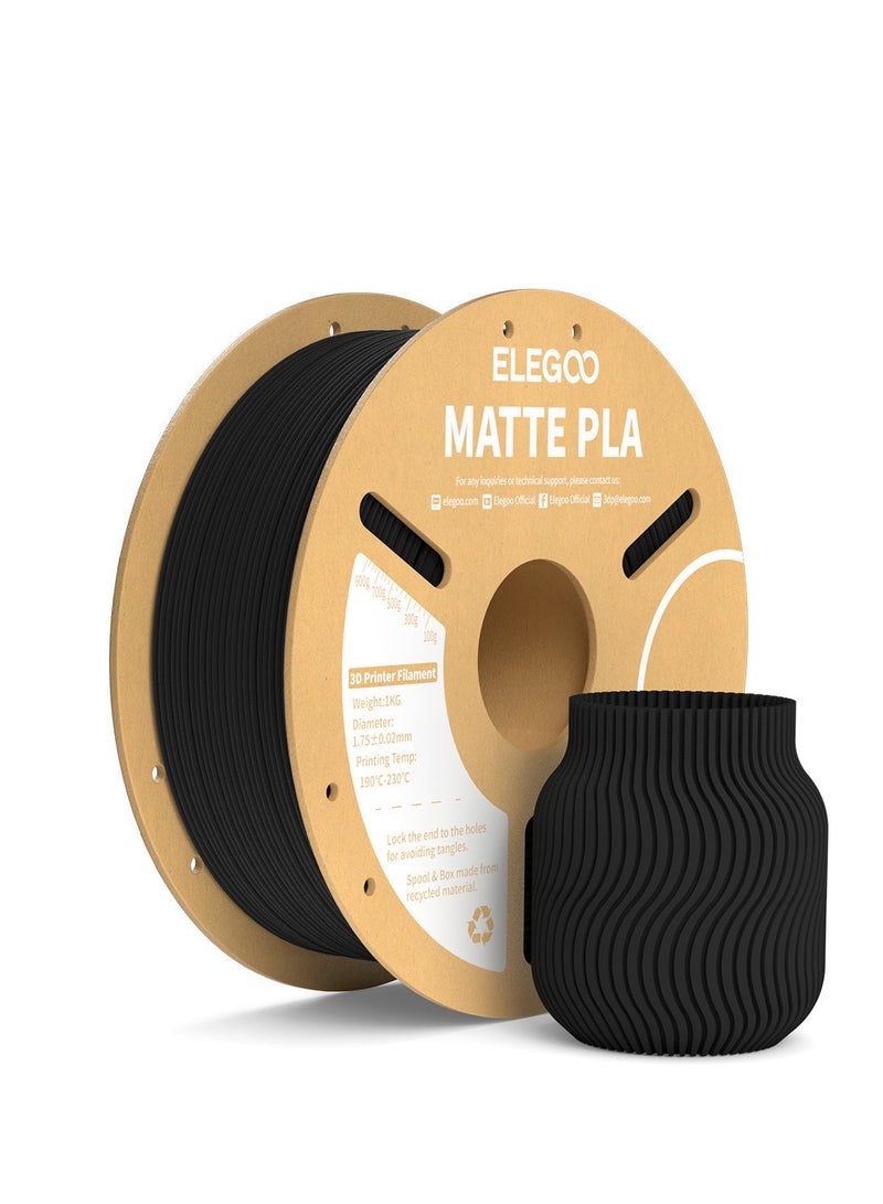 ELEGOO ELEGOO PLA Matte 1.75mm, 1KG - Black 
