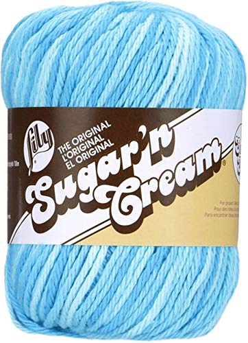 Lily Sugar'n Cream Super Size Ombres Yarn, 3 oz, Swimming Pool, 1 Ball - Image 5